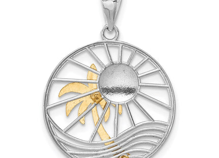 14k Two-tone Pendants Style D4597 - Classique Jewelry Inc.