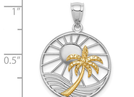 14k Two-tone Pendants Style D4597 - Classique Jewelry Inc.