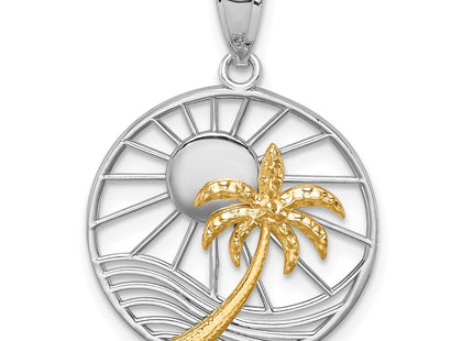 14k Two-tone Pendants Style D4597 - Classique Jewelry Inc.