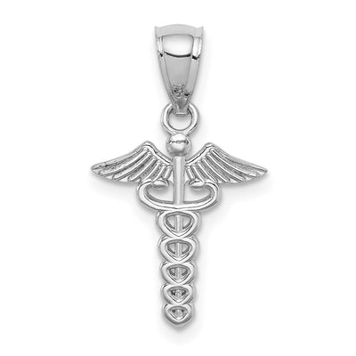 14K white gold pendant