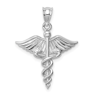 14K white gold pendant