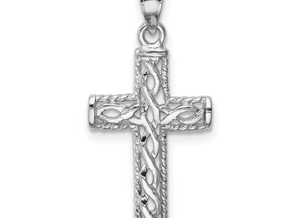 14k White Gold Pendants Style D4641 - Classique Jewelry Inc.