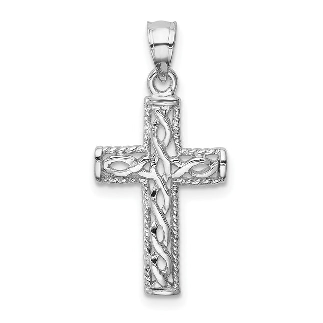 14k White Gold Pendants Style D4641 - Classique Jewelry Inc.