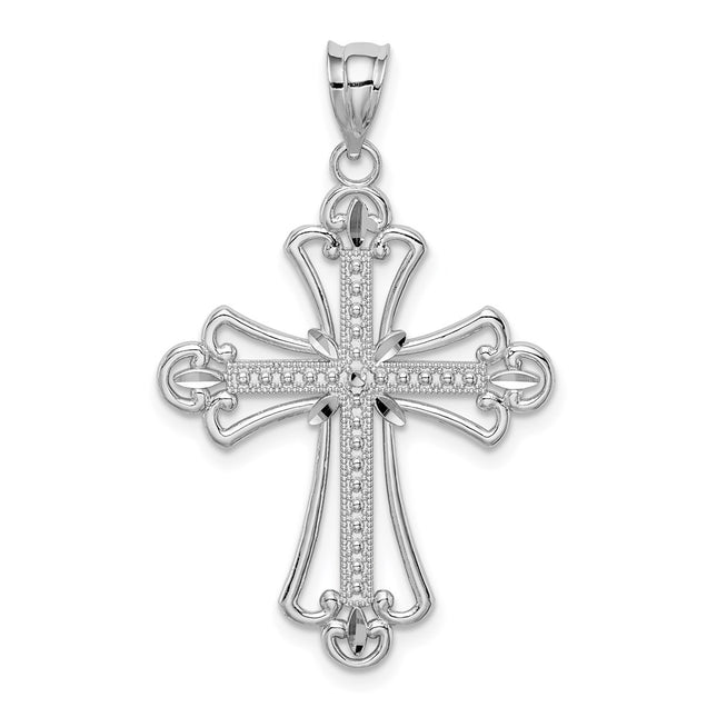 14k White Gold Pendants Style D4648 - Classique Jewelry Inc.