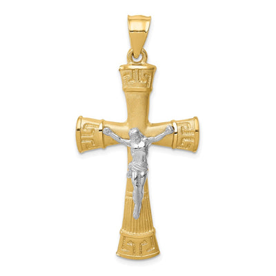 14K gold crucifix pendant