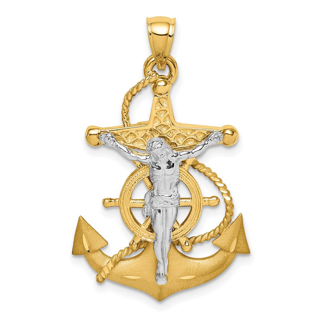 14k Two-tone Pendants Style D4668 - Classique Jewelry Inc.