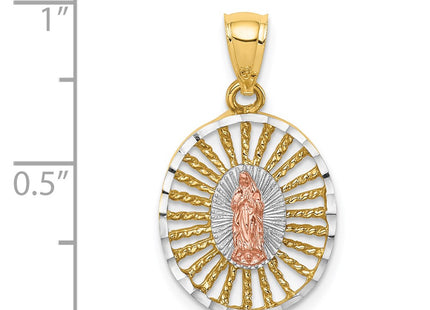 14k Two-tone Pendants Style D4672 - Classique Jewelry Inc.