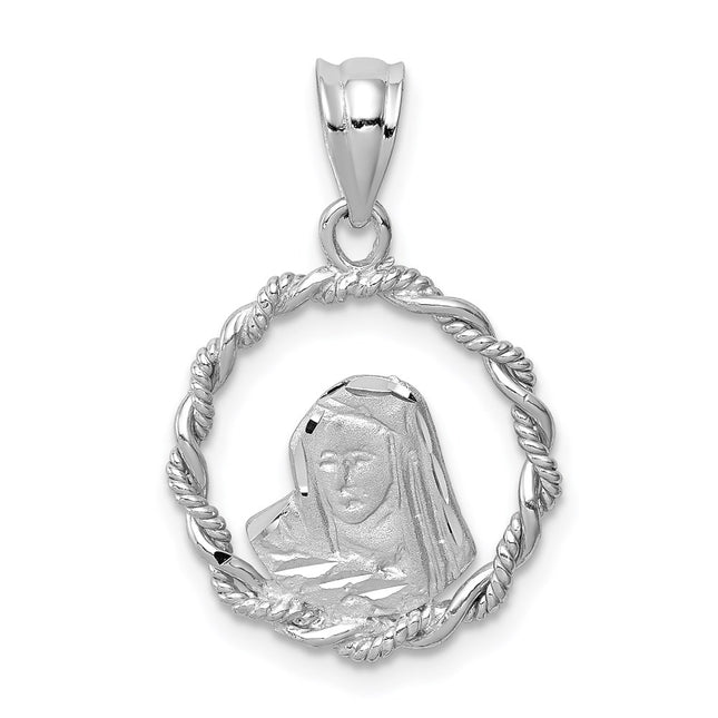 14k White Gold Pendants Style D4681 - Classique Jewelry Inc.