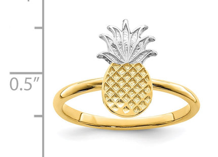 14k Yellow & Rhodium Rings Style D4728 - Classique Jewelry Inc.