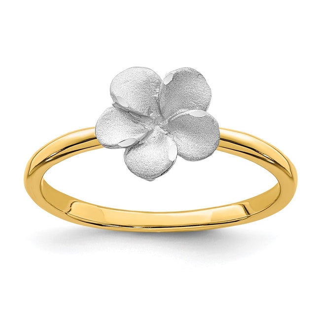 14k Two-tone Rings Style D4740 - Classique Jewelry Inc.