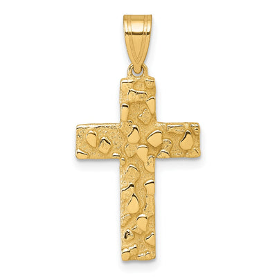14K gold cross pendant