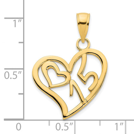 14k Yellow Gold Pendants Style D5027 - Classique Jewelry Inc.