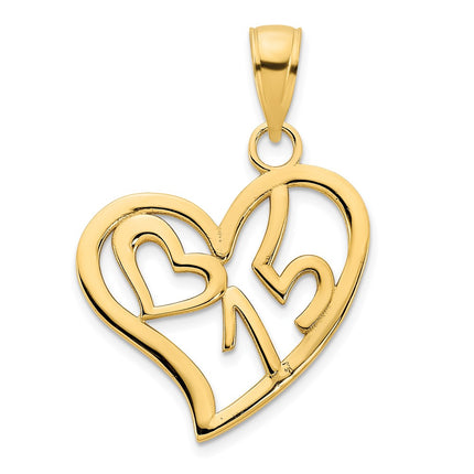 14k Yellow Gold Pendants Style D5027 - Classique Jewelry Inc.