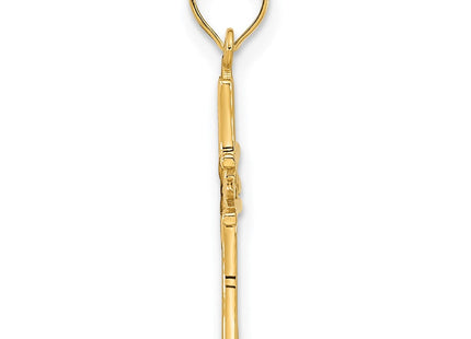14ky Fancy Cross Pendant (Style D5032)