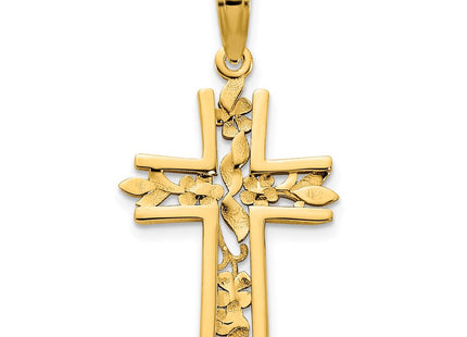 14ky Fancy Cross Pendant (Style D5032)