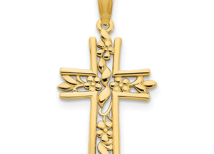 14ky Fancy Cross Pendant (Style D5032)