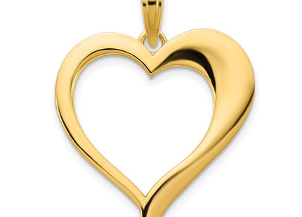 14K gold heart pendant