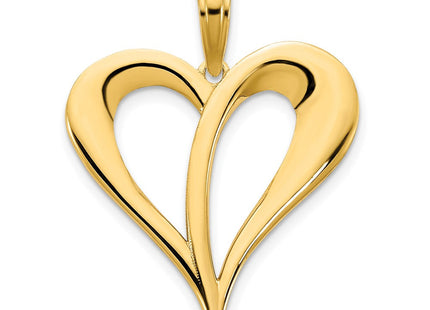 14k Open Heart Pendant (Style D5065)