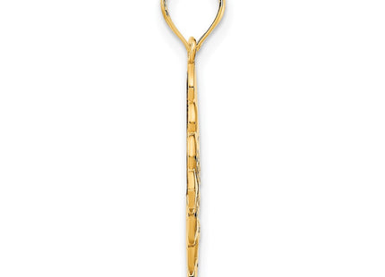 14K gold pendant, alternate view