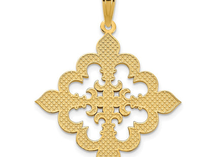 14K gold pendant, further view