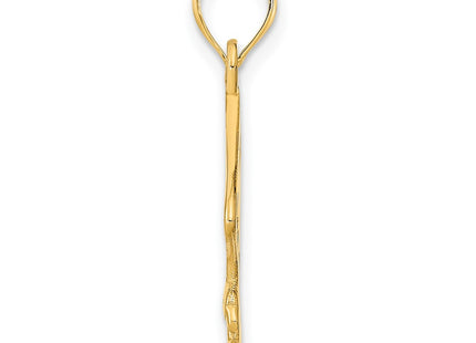 14K gold pendant, alternate view