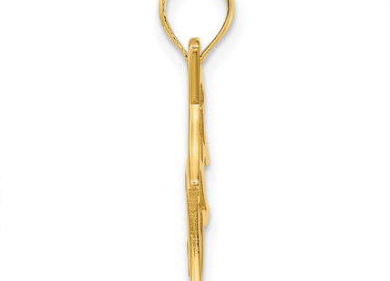 14K gold pendant, alternate view