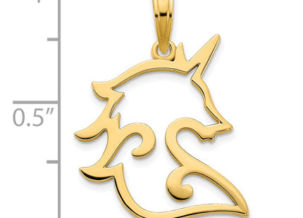 14K gold pendant, another view