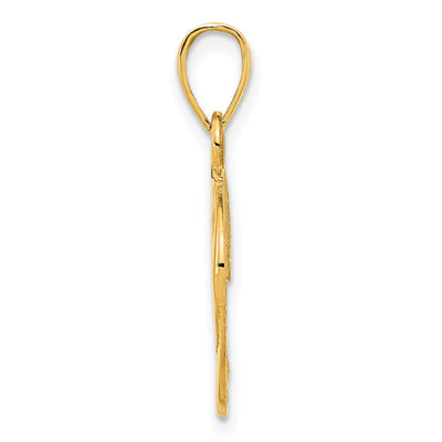 14K Eagle Pendant, 22.5 x 22.5mm
