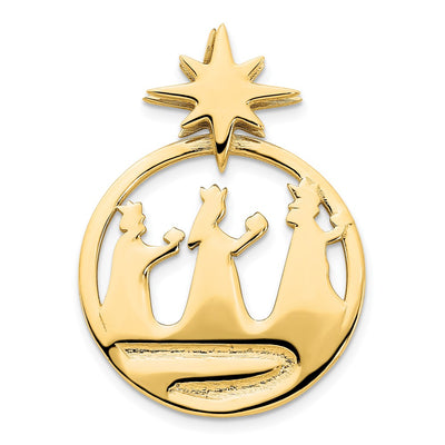 14K gold star pendant