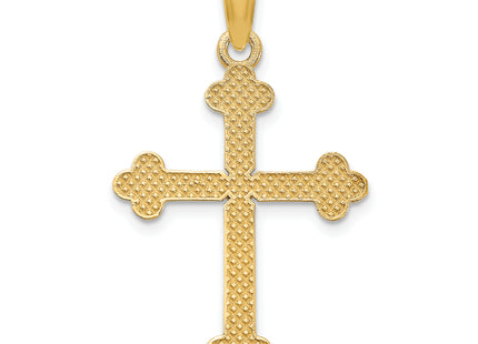 14ky Fancy Cross Pendant, 26.2 x 14.75mm