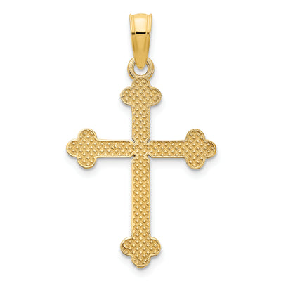 14ky Fancy Cross Pendant, 26.2 x 14.75mm