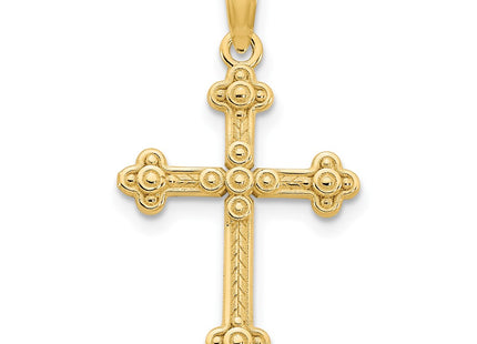 14K yellow gold cross pendant