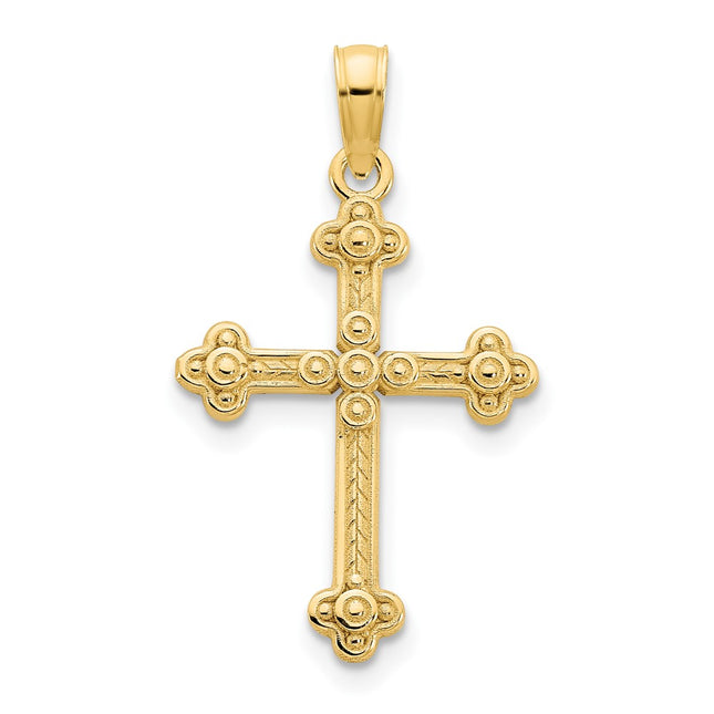 14K yellow gold cross pendant