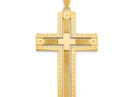14K gold cross pendant