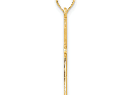 14ky Fancy Cross Pendant, 32 x 17mm