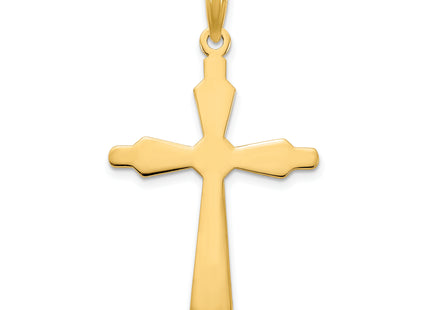 14ky Fancy Cross Pendant, 32 x 17mm
