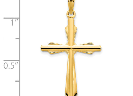 14ky Fancy Cross Pendant, 32 x 17mm