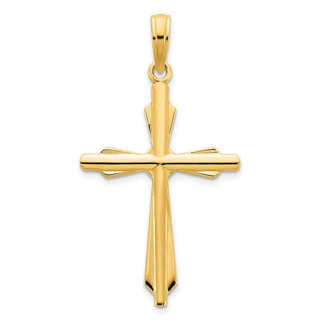 14K yellow gold cross pendant