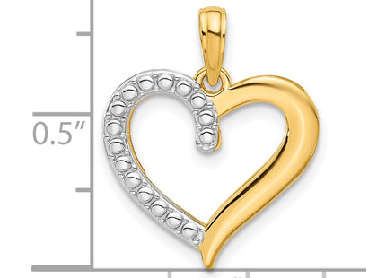 14k Yellow & Rhodium Pendants Style D5269 - Classique Jewelry Inc.