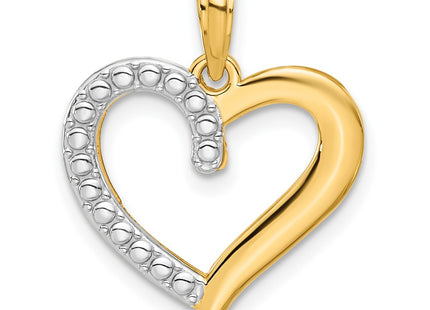 14k Yellow & Rhodium Pendants Style D5269 - Classique Jewelry Inc.