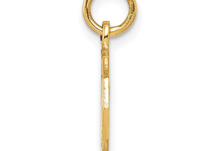 14K gold heart pendant, alternate view