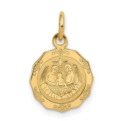14K gold heart pendant