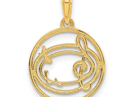 14k Yellow Gold Pendants Style D5368 - Classique Jewelry Inc.
