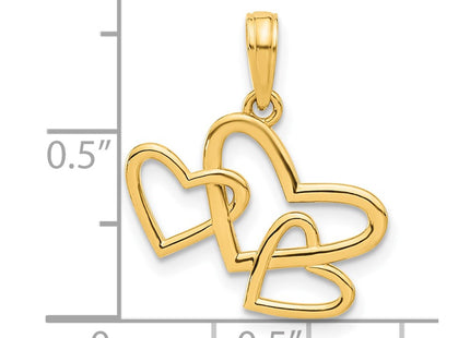 14k Yellow Gold Pendants Style D5419 - Classique Jewelry Inc.