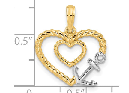 14k Yellow & Rhodium Jewelry Style D5456 - Classique Jewelry Inc.