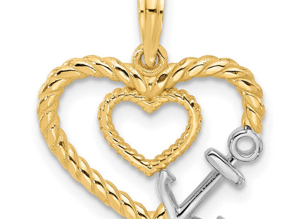 14k Yellow & Rhodium Jewelry Style D5456 - Classique Jewelry Inc.