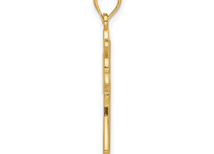 14k Fancy Cross Charm (Style D5468)