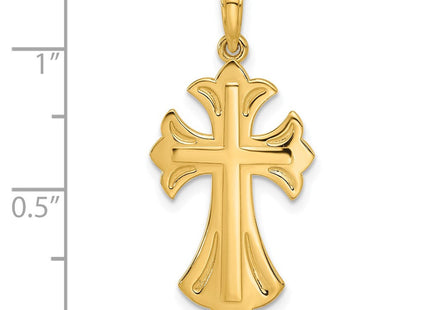 14k Fancy Cross Charm (Style D5468)