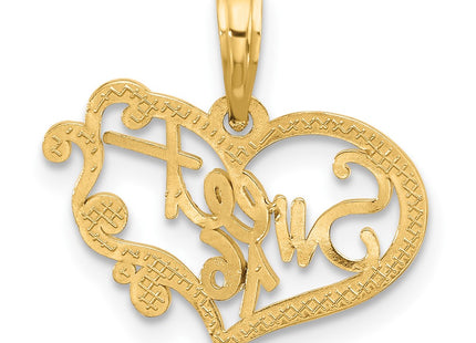 14K gold charm, further view