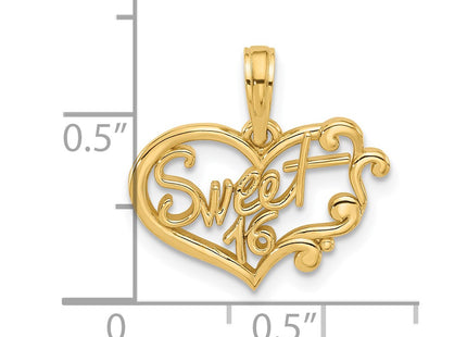 14K gold charm, another view
